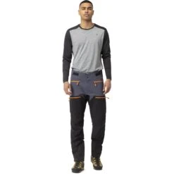Norrona Pantaloni Uomo - Trollveggen Flex1 - Cool Black/Orange Popsicle -Norrona norrona trollveggen flex1 pants men cool black orange popsicle 2 1464753