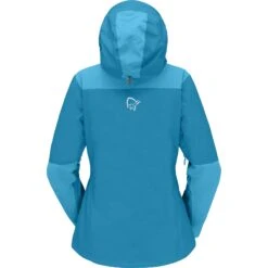 Norrona Giacca Donna - Trollveggen Gore-Tex Pro Light - Hawaiian Surf/Aquarius -Norrona norrona trollveggen gore tex pro light jacket women hawaiian surf aquarius 2 1127371