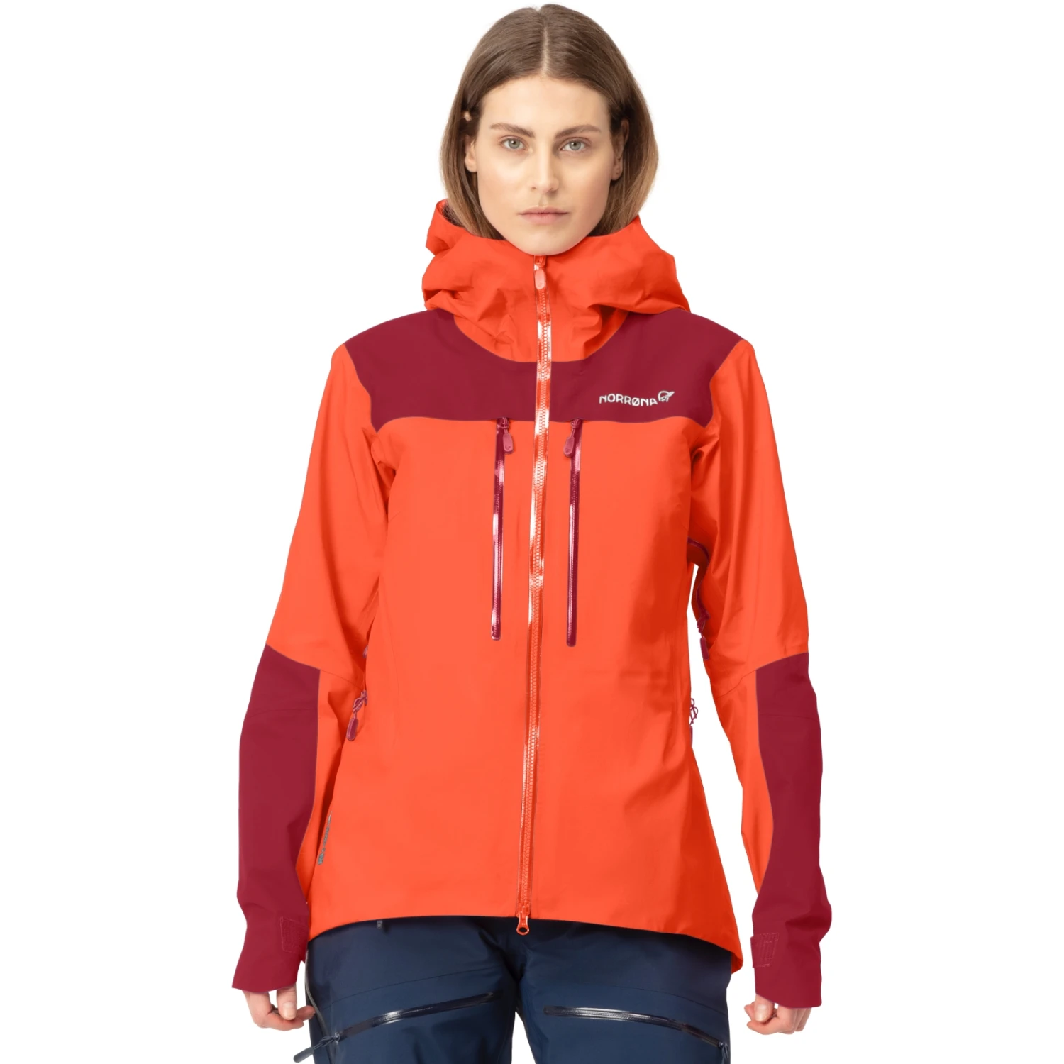 Norrona Giacca Donna - Trollveggen Gore-Tex Pro Light - Orange Alert 3 Norrona Giacca Donna - Trollveggen Gore-Tex Pro Light - Orange Alert