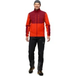 Norrona Giacca Uomo - Trollveggen Hiloflex200 - Arednalin/Rhubarb -Norrona norrona trollveggen hiloflex200 jacket men arednalin rhubarb 4 1518948