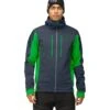 Norrona Giacca Uomo - Trollveggen Powerstretch Pro Zip Hood - Cool Black/Classic Green -Norrona norrona trollveggen powerstretch pro zip hood jacket men cool black classic green 1 1518980
