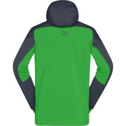 Norrona Giacca Uomo - Trollveggen Powerstretch Pro Zip Hood - Cool Black/Classic Green -Norrona norrona trollveggen powerstretch pro zip hood jacket men cool black classic green 3 1518982