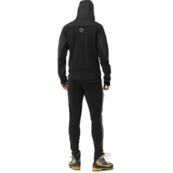 Norrona Giacca Uomo - Trollveggen Powerstretch Pro Zip Hood - Caviar -Norrona norrona trollveggen powerstretch pro zip hood men caviar 3 1464925