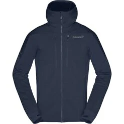 Norrona Giacca Uomo - Trollveggen Powerstretch Pro Zip Hood - Indigo Night -Norrona norrona trollveggen powerstretch pro zip hood men indigo night 1 1031640