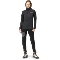 Norrona Giacca Donna - Trollveggen Powerstretch Pro Zip Hood - Caviar -Norrona norrona trollveggen powerstretch pro zip hood women caviar 2 1464872