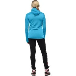Norrona Giacca Donna - Trollveggen Powerstretch Pro Zip Hood - Hawaiian Surf -Norrona norrona trollveggen powerstretch pro zip hood women hawaiian surf 3 1168919