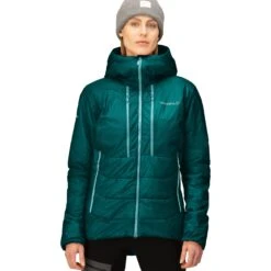 Norrona Giacca Donna - Trollveggen Primaloft100 Zip Hood - Everglade