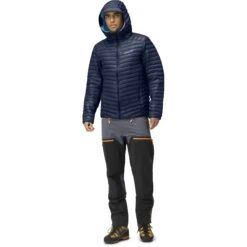 Norrona Giubbotto Uomo - Trollveggen Superlight Down850 Hood - Indigo Night -Norrona norrona trollveggen superlight down850 hood jacket men indigo night 3 1258405