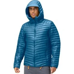 Norrona Giubbotto Uomo - Trollveggen Superlight Down850 Hood - Mykonos Blue