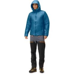 Norrona Giubbotto Uomo - Trollveggen Superlight Down850 Hood - Mykonos Blue -Norrona norrona trollveggen superlight down850 hood jacket men mykonos blue 4 1519040
