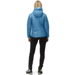 Norrona Giubbotto Donna - Trollveggen Superlight Down850 Hood - Hawaiian Surf -Norrona norrona trollveggen superlight down850 hood jacket women hawaiian surf 4 1258414