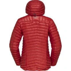 Norrona Giubbotto Donna - Trollveggen Superlight Down850 Hood - True Red -Norrona norrona trollveggen superlight down850 hood jacket women true red 2 1258424