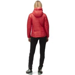 Norrona Giubbotto Donna - Trollveggen Superlight Down850 Hood - True Red -Norrona norrona trollveggen superlight down850 hood jacket women true red 4 1258426
