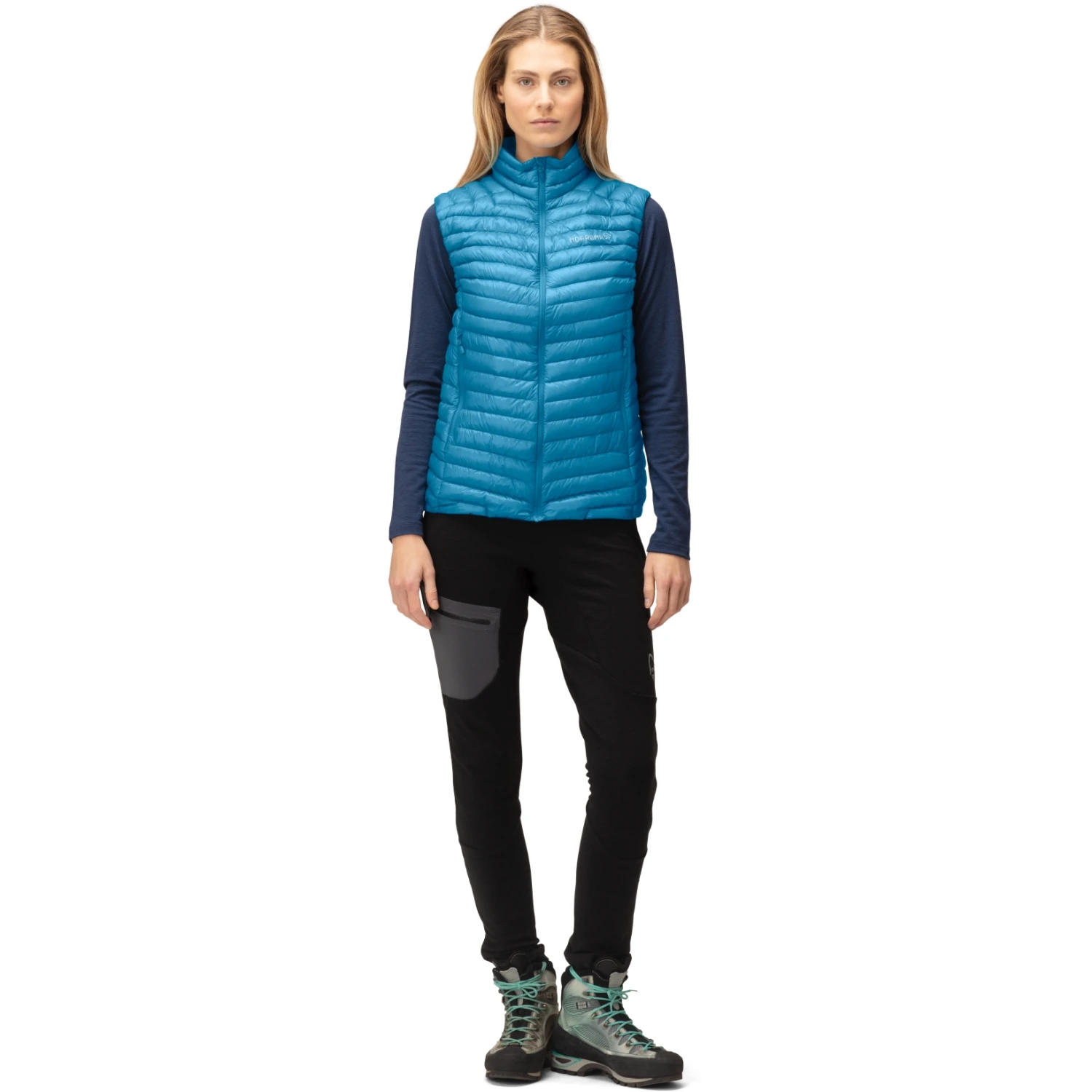 Norrona Giubbotto Smanicato Donna - Trollveggen Superlight Down850 - Hawaiian Surf 6 Norrona Giubbotto Smanicato Donna - Trollveggen Superlight Down850 - Hawaiian Surf - immagine 4