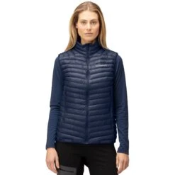 Norrona Giubbotto Smanicato Donna - Trollveggen Superlight Down850 - Indigo Night