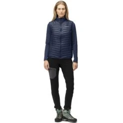 Norrona Giubbotto Smanicato Donna - Trollveggen Superlight Down850 - Indigo Night -Norrona norrona trollveggen superlight down850 vest women indigo night 3 1258599