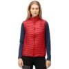 Norrona Giubbotto Smanicato Donna - Trollveggen Superlight Down850 - True Red