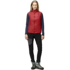 Norrona Giubbotto Smanicato Donna - Trollveggen Superlight Down850 - True Red -Norrona norrona trollveggen superlight down850 vest women true red 3 1258614