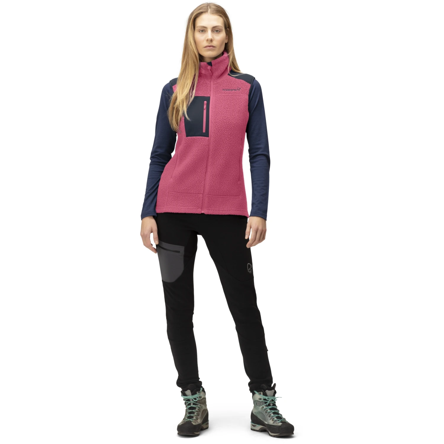 Norrona Gilet Donna - Trollveggen Thermal Pro - Honeysuckle/Indigo Night 6 Norrona Gilet Donna - Trollveggen Thermal Pro - Honeysuckle/Indigo Night - immagine 4