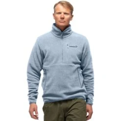 Norrona Pullover Unisex - Warm2 Halfzip - Blue Fog