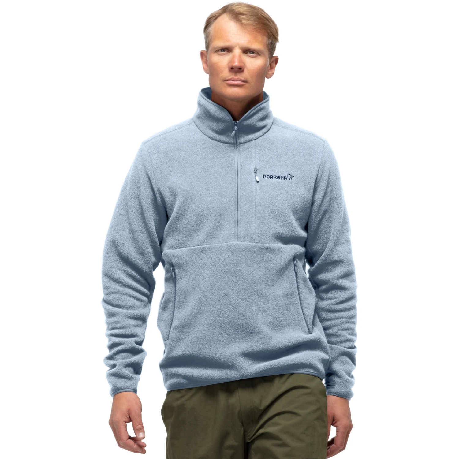 Norrona Pullover Unisex - Warm2 Halfzip - Blue Fog 3 Norrona Pullover Unisex - Warm2 Halfzip - Blue Fog