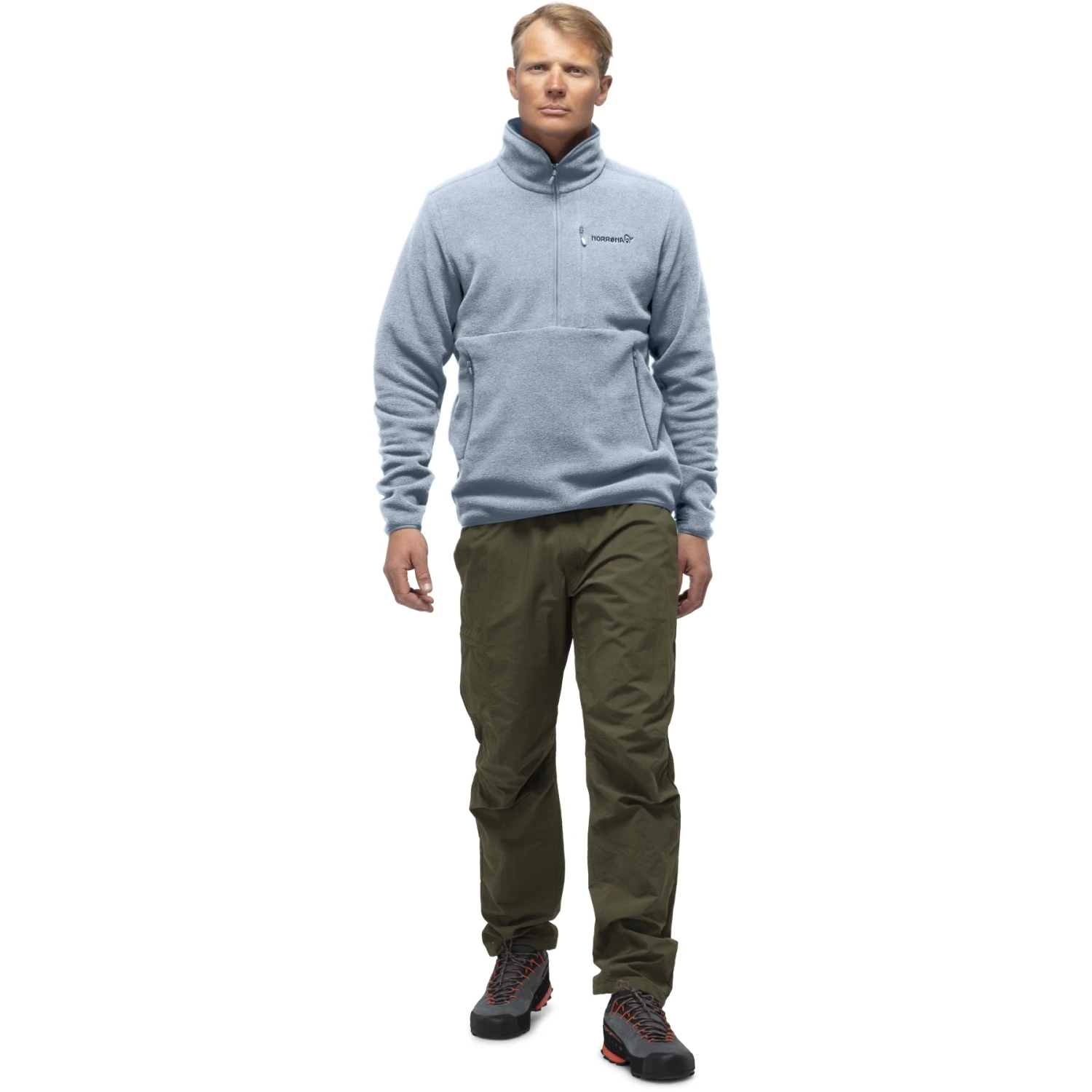 Norrona Pullover Unisex - Warm2 Halfzip - Blue Fog 8 Norrona Pullover Unisex - Warm2 Halfzip - Blue Fog - immagine 6