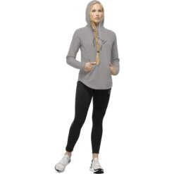 Norrona Felpa Con Cappuccio Donna - Warm2 Hood - Drizzle Melange -Norrona norrona warm2 hood women drizzle melange 3 1032246