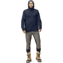 Norrona Giacca Uomo - Warmwool3 Hood - Indigo Night -Norrona norrona warmwool3 hood jacket men indigo night 3 1258997
