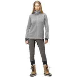 Norrona Giacca Donna - Warmwool3 Hood - Drizzle -Norrona norrona warmwool3 hood jacket women drizzle 3 1259017