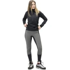 Norrona Wind Legging Donna - Caviar/Dark Grey Melange -Norrona norrona wind tights women caviar dark grey melange 3 1032439